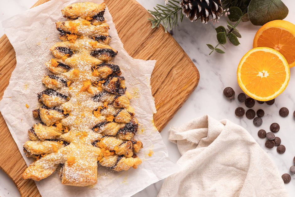 Chocolate Orange Christmas Pastry Tree - Nuzest UK