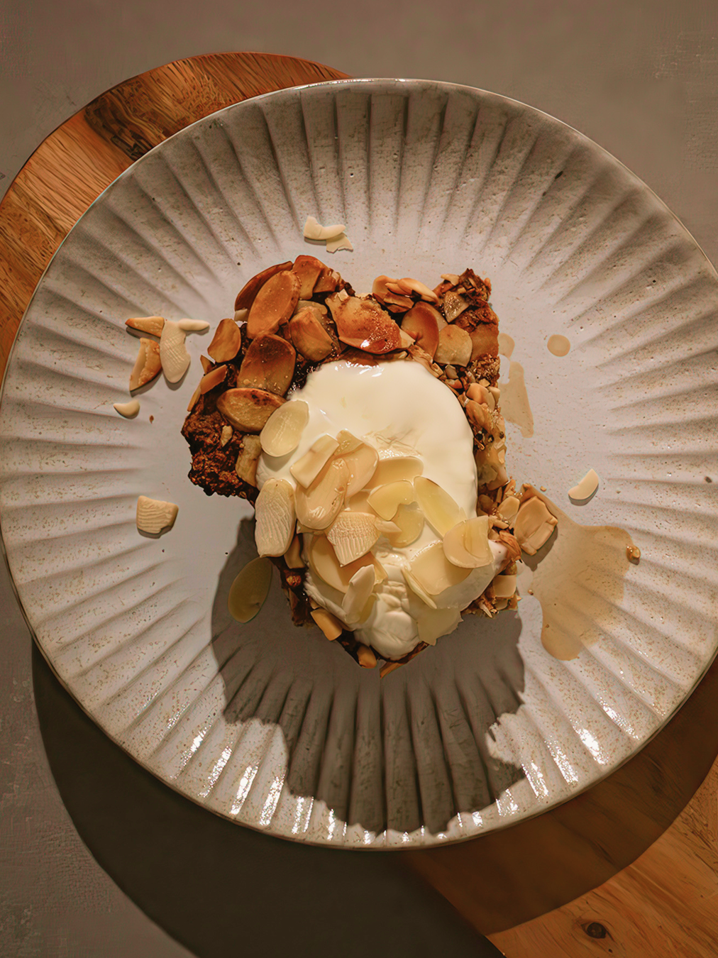 Almond Croissant Baked Oats