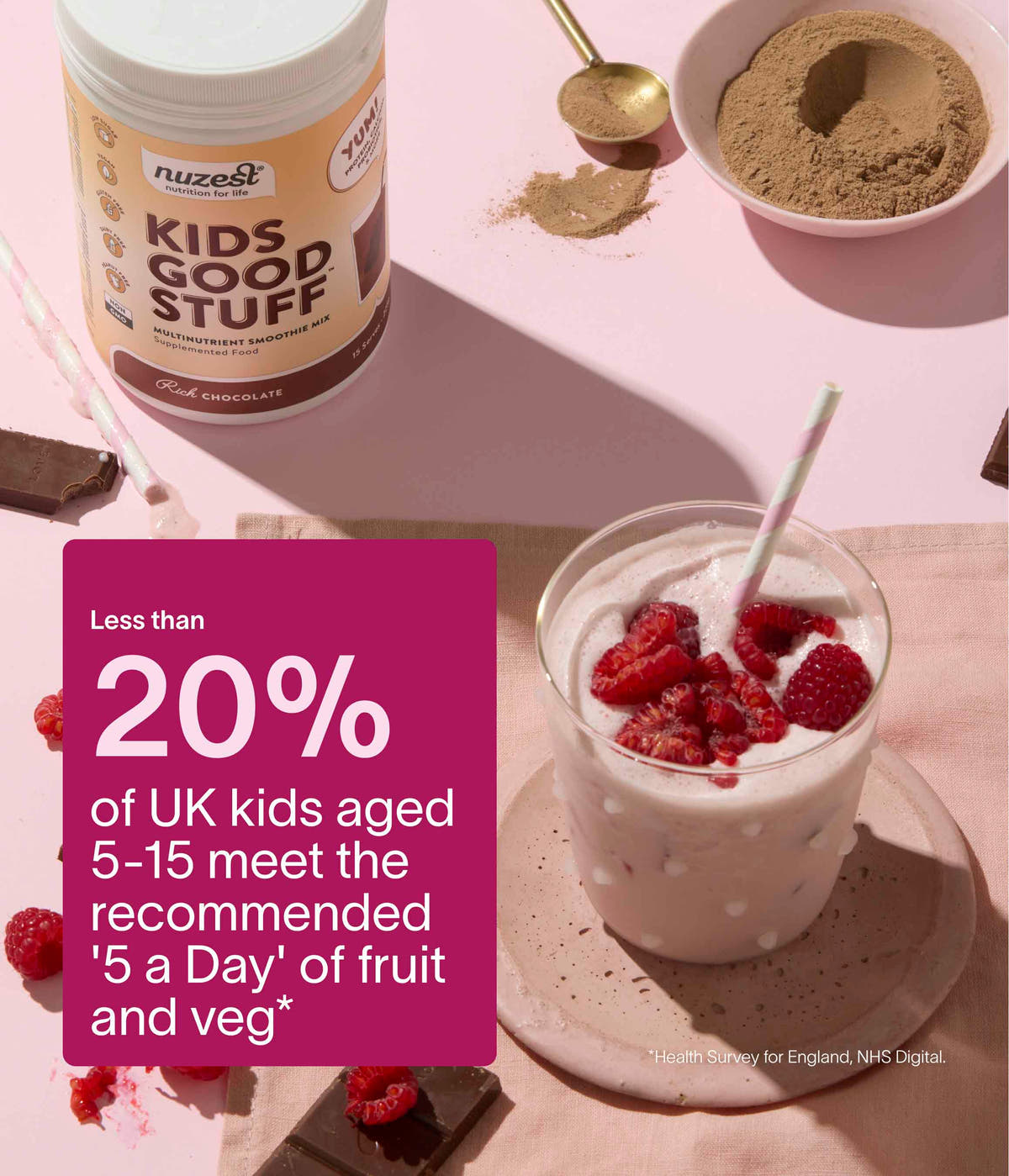 Nuzest - Kids Good Stuff Sachets - Rich Chocolate Single Sachet (1 Serving) 5